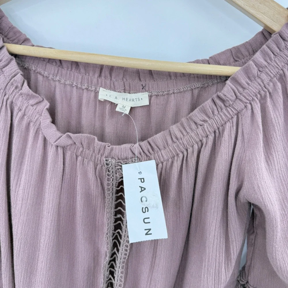 La Hearts mauve pink